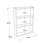Hanah Home Pr1-W Estantería de pared Blanca